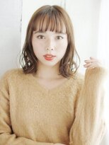 ヘアメイク ナル(hair make nalu) 透け感バングのセミウエットカール