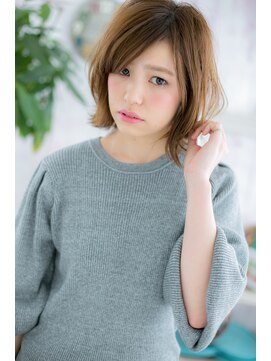 ミック ヘアアンドメイク アップ 駒込店(miq Hair&Make up) 外ハネくびれボブ★フレンチガーリーエアリーミディc1