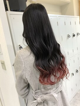 ルッソリベラ 池袋(Lusso libera) ロング　裾カラー　チェリーピンク◎30代40代50代