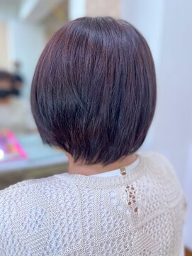 アークスヘアー 透明感♪髪質改善カラー内巻きショートボブ小顔艶感