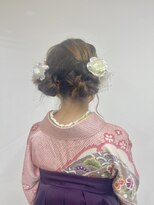 ベルクープス 天王寺店(Belle Coupes) 【BelleCoupes】ツインお団子 卒業式袴着付けヘアセット 天王寺