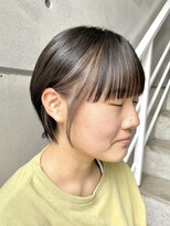 トト 船橋店(toto.)&nbsp;黒髪/グレーベージュ/レイヤーロング/前髪パーマ[西船橋/津田沼]