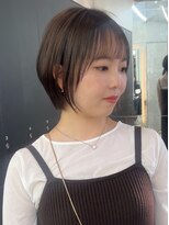 ロンドシエル 横浜(Lond ciel)&nbsp;前髪×韓国美人ショート×マロンベージュ【横浜王道横浜モード】