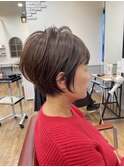 立体感ショートボブ