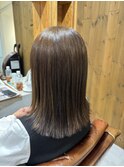 大人可愛い大人美人くすみカラーアッシュグレーベージュ