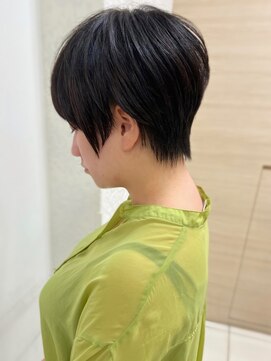 ヴィーヴォ 深江橋店(VIVO) 【VIVO】黒髪マッシュショート 耳出しベリーショート レイヤー