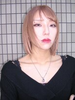 アルレン(Allen)&nbsp;ピンクベージュ　切りっぱなしボブ　宇都宮