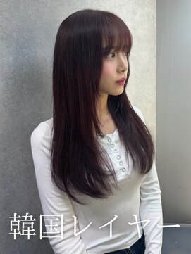 アミー 池袋(Ammy) レイヤーカット/顔周りカット/顔周りレイヤー /韓国風パーマ