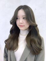 ロンドプランタン 恵比寿(Lond Printemps) ミニウルフレイヤーカット顔周り前髪韓国ミディアムロング恵比寿