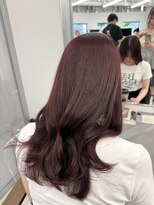 ハピネス 梅田茶屋町店(HAPPINESS) ブリーチなしダブルカラーワインレッド