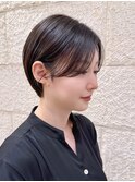 京都ショート　京都美容室　顔まわりカット　進詩織