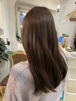 アミュレ(Amule)&nbsp;愛され艶髪くすみベージュ重めロングフェミニンゆる巻きロング