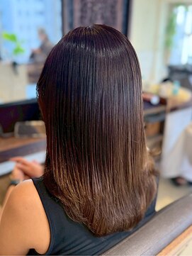 ヘアリゾート粋 ティガ 池袋店(tiga) 艶髪/髪質改善/セミロング/ナチュラルストレート