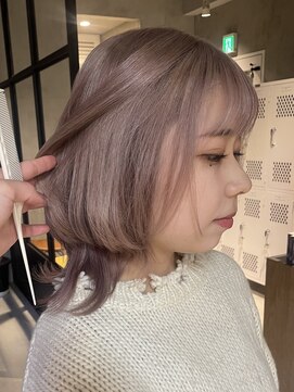 エリマ 調布(elima) レディースミディアムレイヤーダブルカラーピンクベージュ