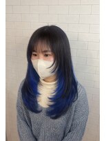 アモア(amoa)&nbsp;ブルーのインナーカラー