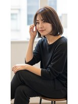 ライクバイコトナ 越谷(RIKE by kotona)&nbsp;ショートボブ髪型20代30代40代50代前髪あり前髪なし面長丸顔越谷