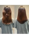 改善３回目/ごわついて広がる太毛をサラサラの艶髪へ