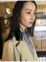 ナヌークカフラ(nanuk kafla)&nbsp;さらっとストレートパーマと鎖骨ラインのスッキリロブカット