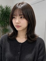 フォト イケブクロ(foto IKEBUKURO)&nbsp;結べるミディアムレイヤー/くびれ巻き/イメチェン/池袋/20代30代