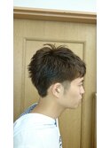 ツーブロックショート