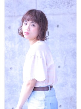 カシュカシュ(cache cache) cache cache★アゴラインの外ハネ切りっぱなしボブ