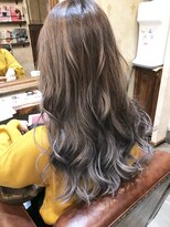 ジョージ(Jo-Ji)&nbsp;シルバー×グラデーション♯インナー♯ハイライト♯ブリーチ