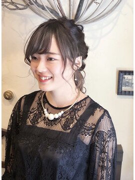 ヘアーアンドメイク グリーン(hair&make green) ゆるふわ編み込みアップ【東十条/王子/赤羽/ヘッドスパ】