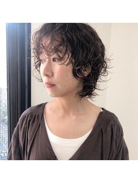 ガーランドウメダ(Garland umeda) レイヤーカット×パーマ×ウザバング