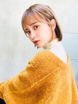 リベルテ(LIBERTE) Liberte銀座 大人可愛いミニボブ×ミルクティーベージュ