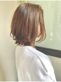 柔らかい質感の外ハネスタイル 20代30代40代