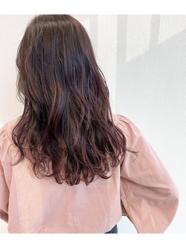 アトレ(attrait) ＊くすみピンク ピンクグレージュ ロングヘア 天王寺美容室