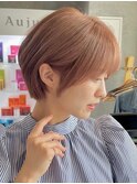 30代40代大人女性/前髪ありショートボブ/ショートヘア/髪質改善
