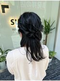 結婚式ヘアセット×ハーフアップ