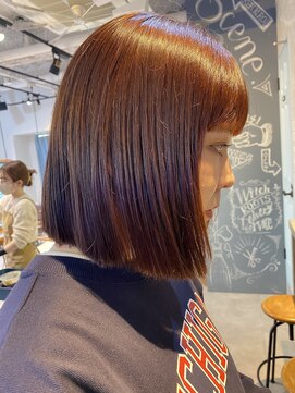 シーン 池袋(scene.) scene.【シーン】【池袋 西口徒歩3分】オレンジブラウン