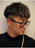 外国人風ショート×フェード