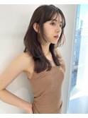 ナチュラル小顔レイヤー 【透明感ベージュカラー】