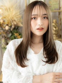 カバーヘア ブリス 北浦和(COVER HAIR bliss) グレーベージュエアストレートワンカールa北浦和20代30代40代