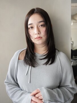 ラヴィズム(LUVISM) ミディアムロング顔周りレイヤーおくれ毛前髪万代新潟