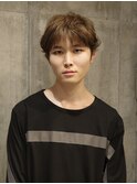 【眞下秋歩】メンズショート 刈り上げなし くせ毛カット
