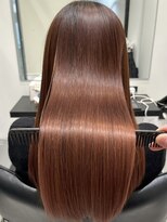 リブロ(LiBro)&nbsp;ショコラベージュアプリコットオレンジフェミニンロング髪質改善