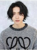 【MINX】メンズ韓国マッシュニュアンスパーマ_銀座