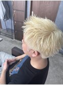 スパイキーショート×抜きっぱブロンド