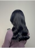 コリアンブラック/ブルーブラック/暗髪/寒色カラー/韓国ヘア
