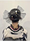 成人式リボンヘア　MIKU
