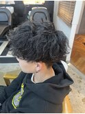 波巻きパーマ