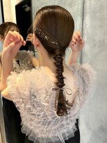 シンス 銀座(since)&nbsp;ヘアセット/ヘアアレンジ/編みおろしアレンジ/参列ヘア