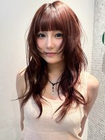 ラパンセヴェール(LA PENSEE VERT)&nbsp;ピンクベージュ×ザクザクハッシュカット
