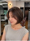 「ボブ×髪質改善カラー｜大人女性の艶髪」