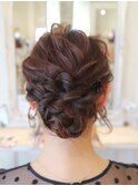 【結婚式ヘアセット】ルーズシニヨン