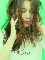ダービー(THE DERBY)&nbsp;THE DERBY】MOOD CURLY LONG*#毛先パーマ#ウォーターフォール